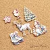 Набор тканевых высечек "Золотой Новый Год", 26 шт (ScrapMania)