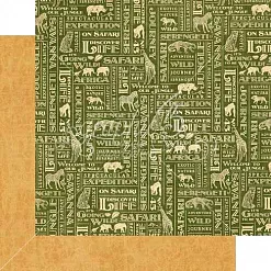 Набор бумаги 15х15 см "Safari adventure", 36 листов (Graphic 45)