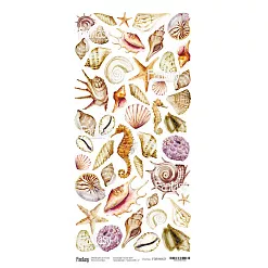 Тканевый лист 13х27 см "Теплое море 14. Для вырезания" (Fantasy)