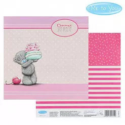 Бумага 15х15 см "Me to You. Время сладостей. Счастье это просто" (АртУзор)