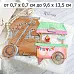 Нож "Цветочный магазин. Витрина на колесах", 9,6х13,5 см (ScrapMania)