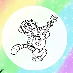 Штамп "Кот Матроскин", 5,5х5,5 см (Креатив)