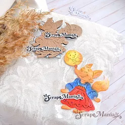 Нож "Русские сказки. Колобок и Лиса Патрикеевна", 6х7 см (ScrapMania)