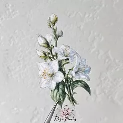 Набор высечек из ткани "Майский ландыш", 21 шт (RozeFlowers)