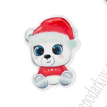 Акриловое украшение "Медвежонок", 2,5х3,4 см