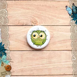 Фишка "Совушки. Зеленая" (ScrapMania)