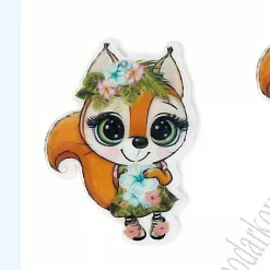 Акриловое украшение "Белочка", 3,5х2,5 см, 1 шт