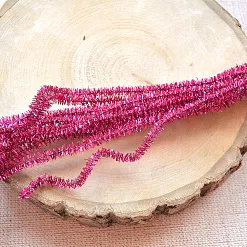 Проволока с шенилом "Мерцающий розовый", 10 шт (Китай) Проволока с шенилом "Мерцающий розовый", 10 шт (Китай)