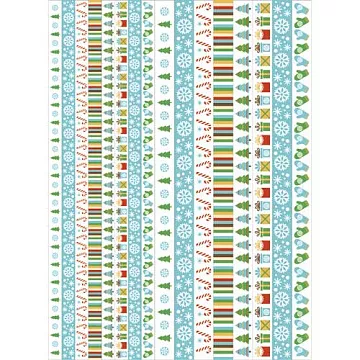 Скрап-карта А4 "Зимние бордюры. Новогодние подарки" (ScrapMania)