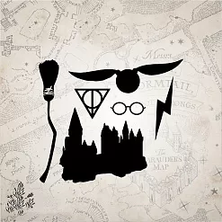 Штамп "Гарри Поттер 06. Набор с замком", 5х4 см (Креатив) Штамп "Гарри Поттер 06. Набор с замком", 5х4 см (Креатив)