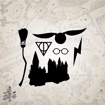 Штамп "Гарри Поттер 06. Набор с замком", 5х4 см (Креатив)