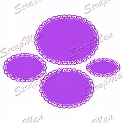 Набор ножей для вырубки "Овалы" (Scrapman)