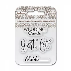 Набор штампов "Wedding. Guest list" на английском (ScrapBerry's) Набор штампов "Wedding. Guest list" на английском (ScrapBerry's)