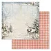 Набор бумаги 20х20 см "Сочельник", 12 листов (ScrapMania)