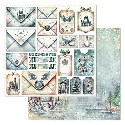 Бумага "Рождество у волшебников. Ярлыки и конверты" (ScrapMania) Бумага "Рождество у волшебников. Ярлыки и конверты" (ScrapMania)