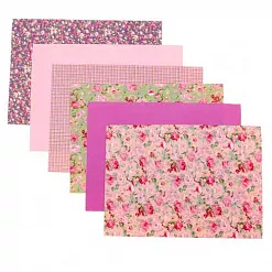 Набор ткани на клеевой основе А4 "Яркие акценты" (АртУзор) Набор ткани на клеевой основе А4 "Яркие акценты" (АртУзор)