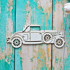 Украшение из чипборда "Автомобиль" (ScrapКрым)