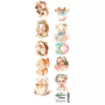 Бумага 6х30 см "Baby. Для вырезания" (Alchemy of Art)