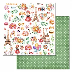 Бумага "Каникулы в Париже. Детали" (ScrapMania)