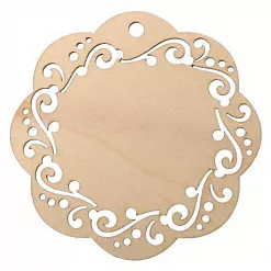 Деревянное украшение "Кружево"