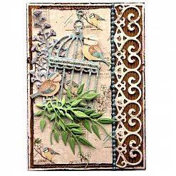 Нож для вырубки и тиснения "Ветка" (Joy crafts)