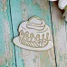 Украшение из чипборда "Тортик" (ScrapКрым)