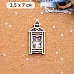 Шейкер "Новогодние гномы. Фонарь со свечой мини", 3,5х7 см (ScrapMania)