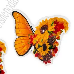 Акриловое украшение "Бабочка", 3,7х3 см Акриловое украшение "Бабочка", 3,7х3 см