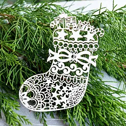 Чипборд "Новогодний сапог", 5,5х9,6 см (LeoMammy) Чипборд "Новогодний сапог", 5,5х9,6 см (LeoMammy)