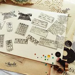 Штамп "Счастливые билеты", 6,9х3,7 см (AgiArt) Штамп "Счастливые билеты", 6,9х3,7 см (AgiArt)