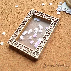 Шейкер "Фономикс. Новогодний. Ажурная рамка мини", 4,5х6 см (ScrapMania) Шейкер "Фономикс. Новогодний. Ажурная рамка мини", 4,5х6 см (ScrapMania)