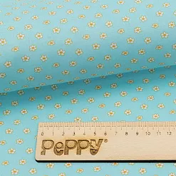 Отрез ткани 50х55 см "Бабушкин сундучок. Ромашки", голубой (Peppy) Отрез ткани 50х55 см "Бабушкин сундучок. Ромашки", голубой (Peppy)