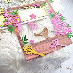 Нож "Весенняя романтика. Рамка с птичкой", 11х12,3 см (ScrapMania) Нож "Весенняя романтика. Рамка с птичкой", 11х12,3 см (ScrapMania)