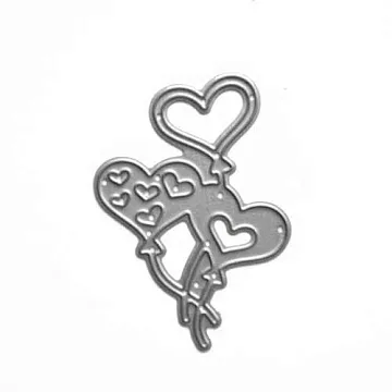 Нож "Шарики-сердечки", 3,5х5,1 см (Scrapman)