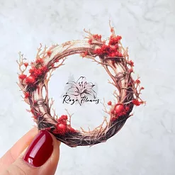 Набор высечек из ткани "Изумрудная сказка", 21 шт (RozeFlowers)