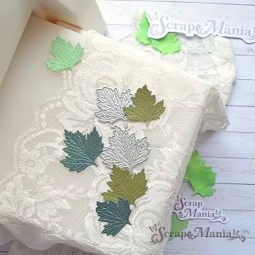 Нож "Калина. Листья", 4,2х7,3 см (ScrapMania)