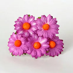 Букет средних ромашек "Сиреневый", 5 шт (Craft)