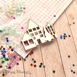 Чипборд "Новогодние традиции. Шейкер. Домики с елкой. Мини" (ScrapMania) Чипборд "Новогодние традиции. Шейкер. Домики с елкой. Мини" (ScrapMania)