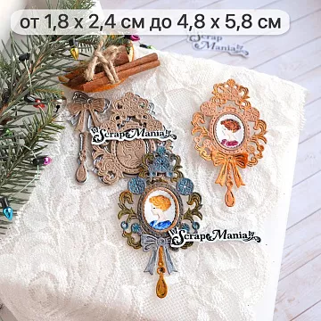 Нож "Сказка на Новый Год. Зеркало", 4,8х5,8 см (ScrapMania)