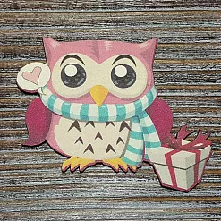 Украшение из цветного чипборда "Сова 3" (Благолис) Украшение из цветного чипборда "Сова 3" (Благолис)