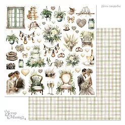 Бумага "День свадьбы. Картинки" (ScrapMania)