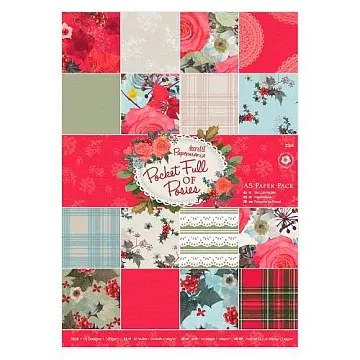 Набор бумаги А5 "Pocket Full of Posies. Букетик в кармане", 32 листа (DoCrafts)