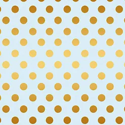 Бумага с фольгированием "Every day gold. Golden dots blue" (Скрапмир)