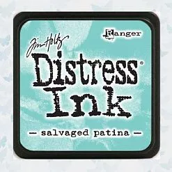 Штемпельная подушечка мини Distress Ink "Salvaged Patina" (Ranger)