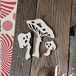 Чипборд "Алиса. Волшебные грибы 2", 4х5 см (LeoMammy)