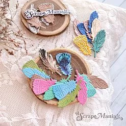 Нож "Пасха. Перышки", 1,4х3,5 см (ScrapMania)