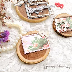 Нож "Французская любовь. Сердечки и марка", 2,8х4 см (ScrapMania) Нож "Французская любовь. Сердечки и марка", 2,8х4 см (ScrapMania)