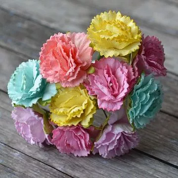 Букет гвоздик "Микс пастель", 10 шт (Craft)