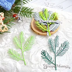 Нож "Веточка мохнатая 2", 5,7х7,4 см (ScrapMania)