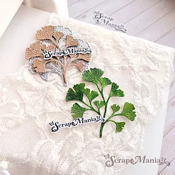 Нож "Листья леса. Гинкго", 6,6х7,2 см (ScrapMania) Нож "Листья леса. Гинкго", 6,6х7,2 см (ScrapMania)